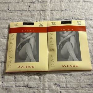 AVENUE HOSIERY DAY SHEER PANTYHOSE 100% NYLON NEW BROWN COLOR SIZE C